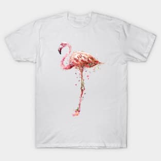 Watercolor American Flamingo T-Shirt